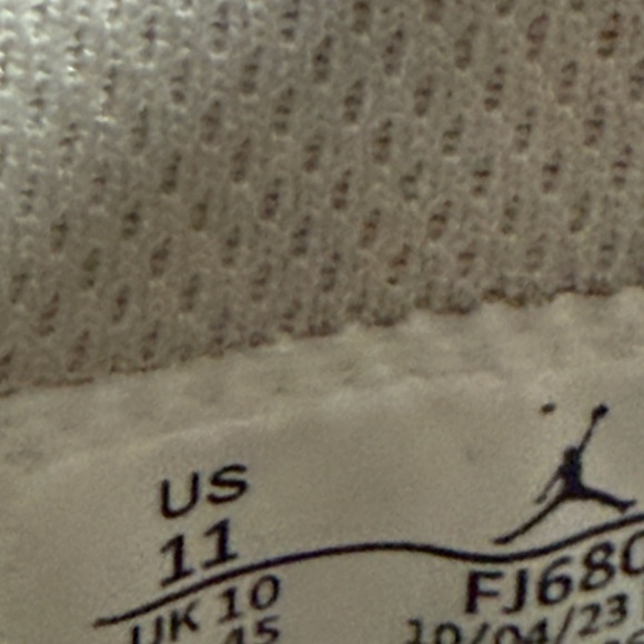 Nike Air Jordan White and Gray Athletic Shoes - Picture 16 of 16